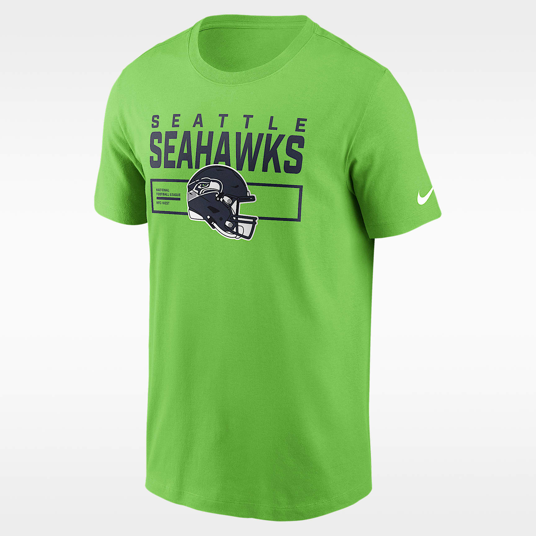 Seattle Seahawks Helmet Essential Men's Nike NFL T-Shirt. Nike.com